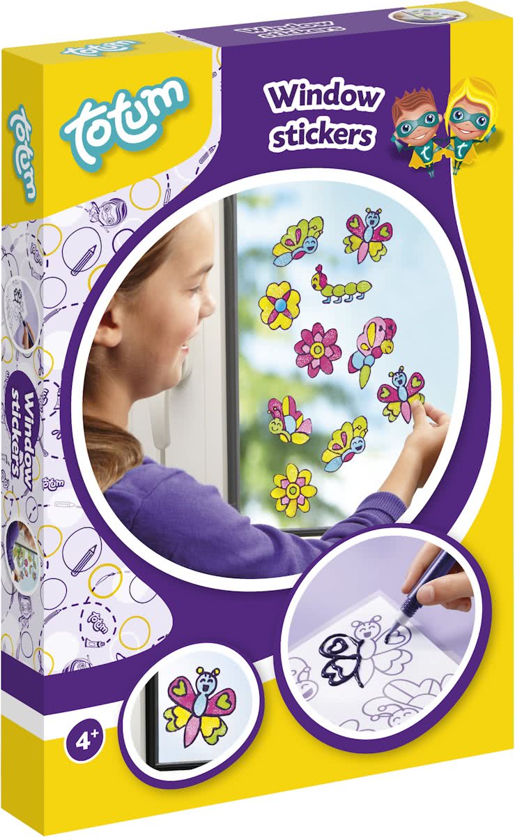 Totum Window Stickers - maak je eigen glitter raam stickers