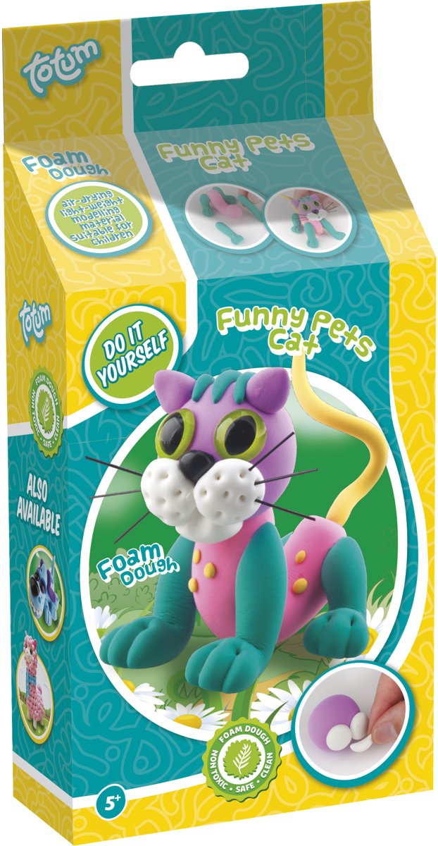 Totum foamdough dieren - funny pet - kat maken