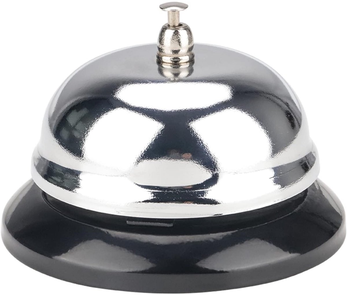 Tovbmup Bureaubel - Metalen bureaubel - Receptiebel - met helder geluid - Geschikt voor restaurants, hotels, bars, woningen, hulphonden