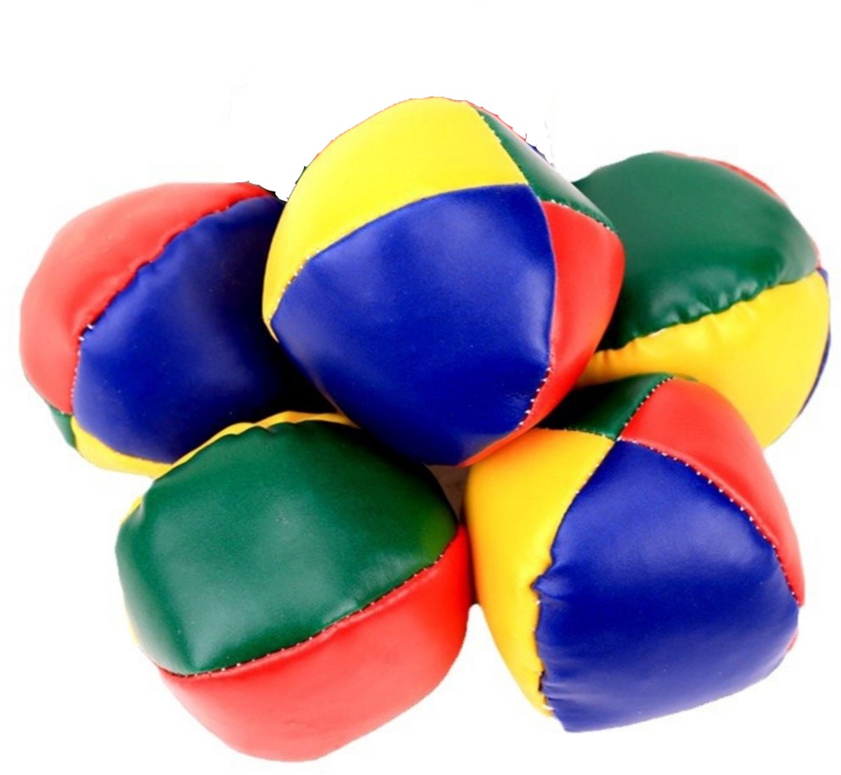   Jongleerballen - Spel Zitzakballen - Jongleerballenset - Zachte jongleerballen voor beginners en gevorderden - Set van 5