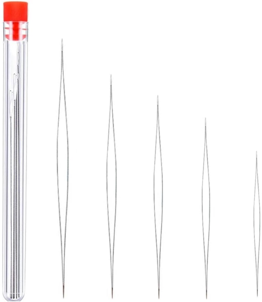 Tovbmup Kralennaalden - Naaldinrijger - Verschillende maten - Geschikt voor knutselen en sieraden maken - Verpakking van 18