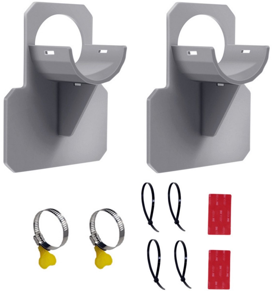 Tovbmup Slanghouder - Slangaccessoires - Zwembadaccessoires - Lek- en scheurbestendig - Geschikt voor zwembaden - 10*7,8*3,8cm - Grijs