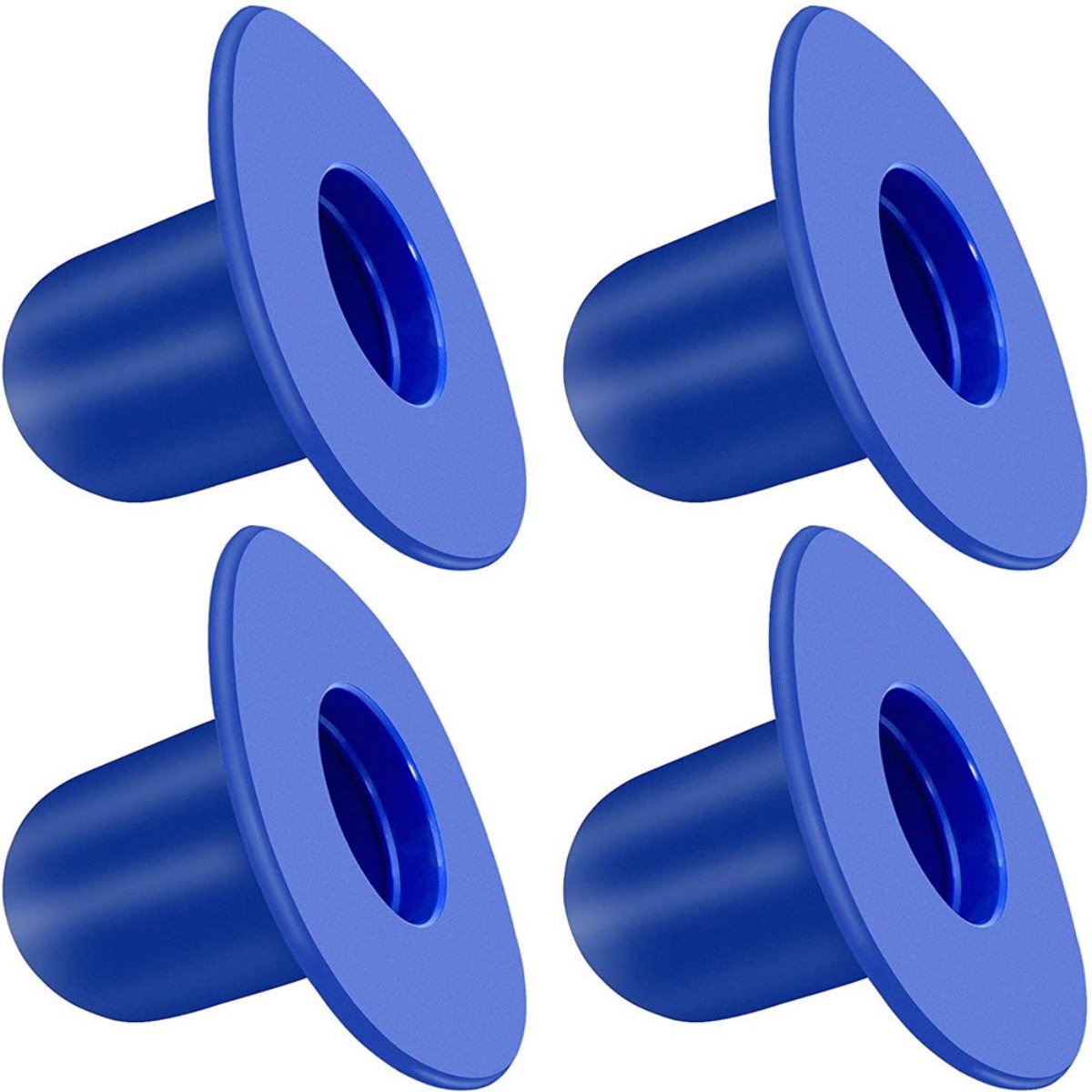 Tovbmup Zwembadplug - Zwembadafdichtplug - Afvoerplug - Filterpomp - Zeefgatplug - Zwembadfilter - Afsluitplug - Geschikt voor Intex, Bestway Pools - Blauw - 4 stuks