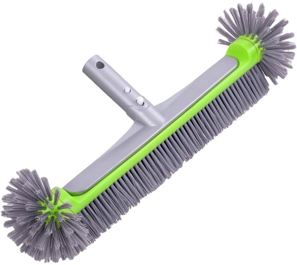 Tovbmup Zwembadreinigingsborstelkop - Zwembadbezem voor zwembaden - Verwijderbare zwembadborstelkop - Zonder telescopische steel - 45*20cm