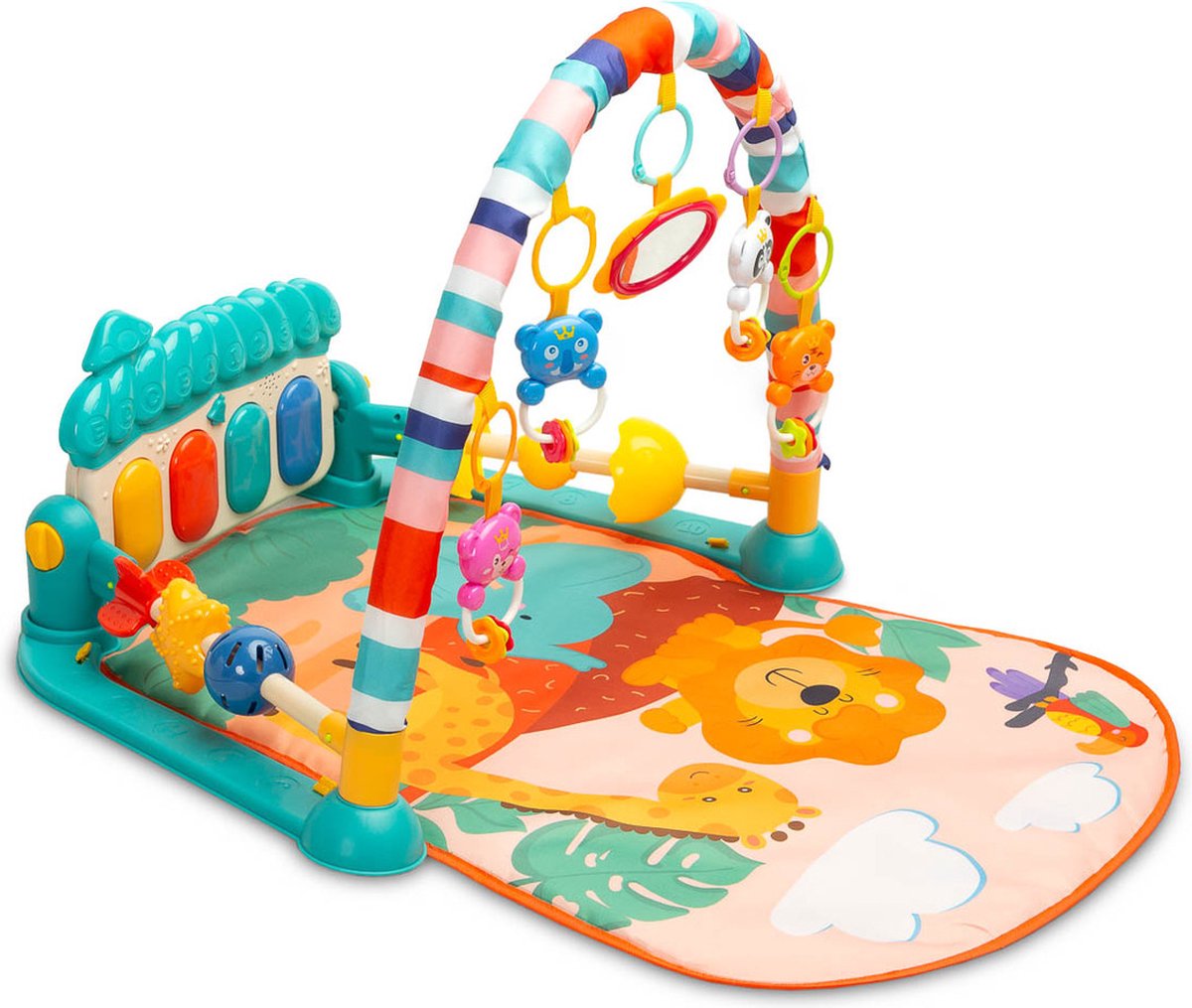 Educatief speelkleed - TURQUOISE ZOO