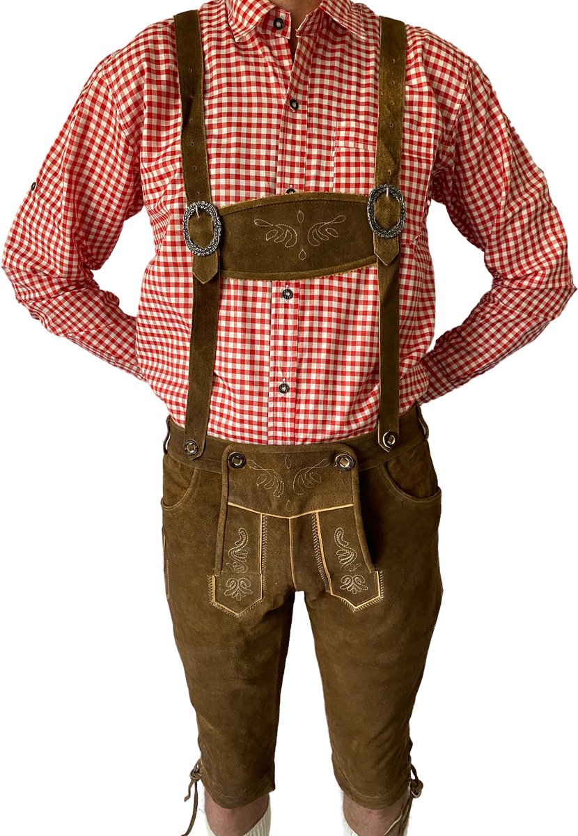 Trachten-Shop Lederhose Völler – Maat XXL – 100% Echt Leder