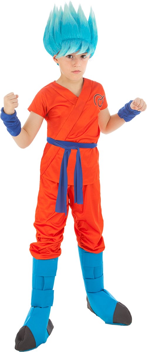 Super Dragon Ball Z™ Goku Saiyan kostuum voor kinderen - Verkleedkleding - Maat 110/116