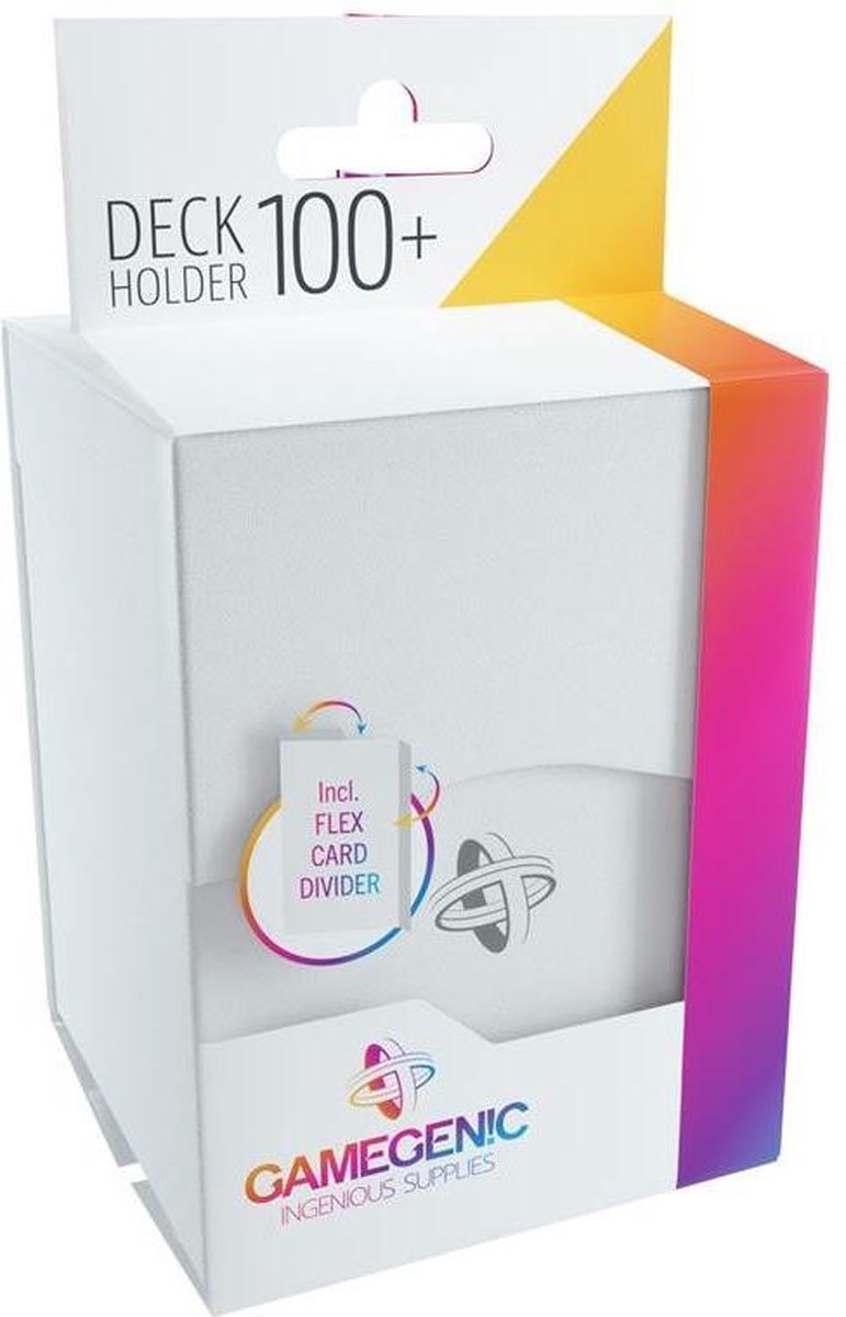 TCG Deckbox Deck Holder 100+ - White DECKBOX