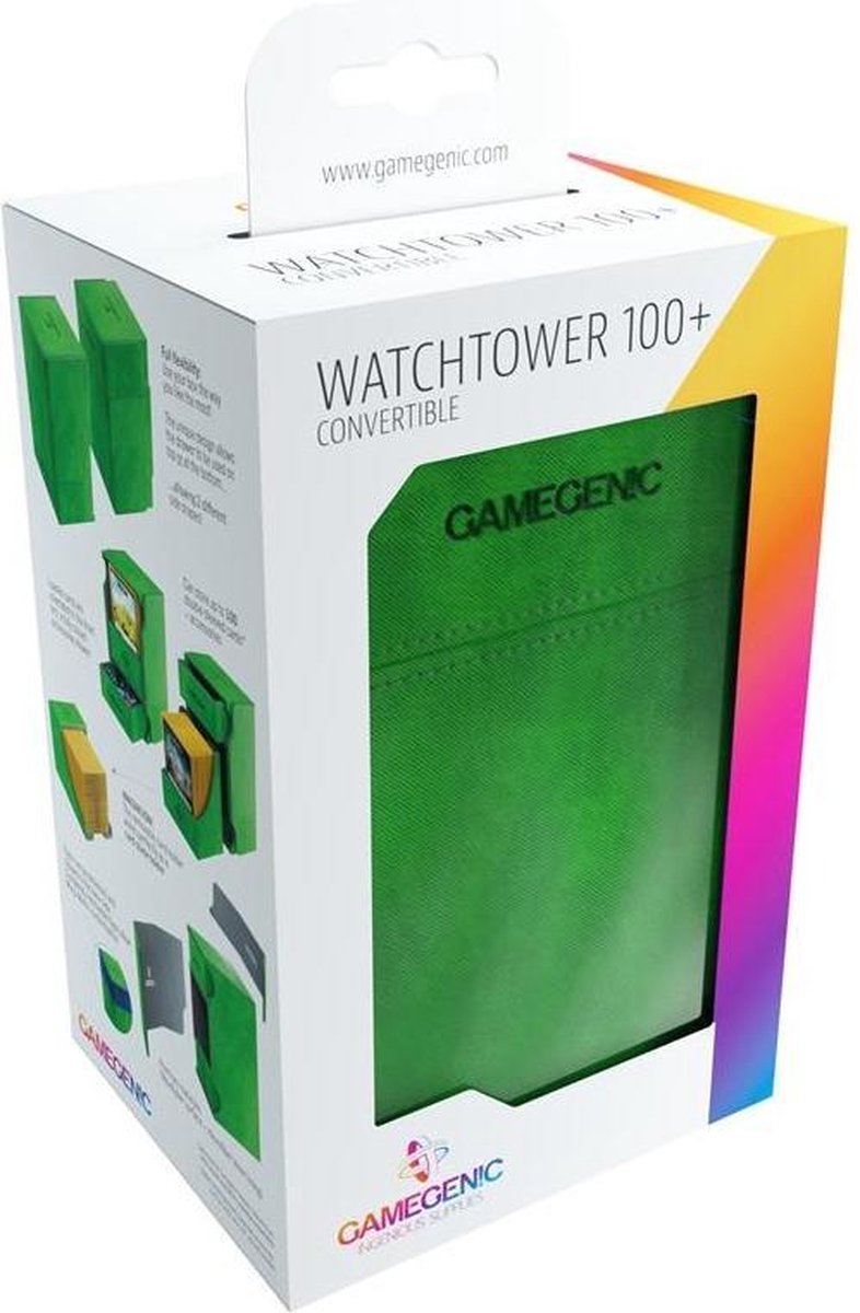 TCG Deckbox Watchtower 100+ - Green DECKBOX