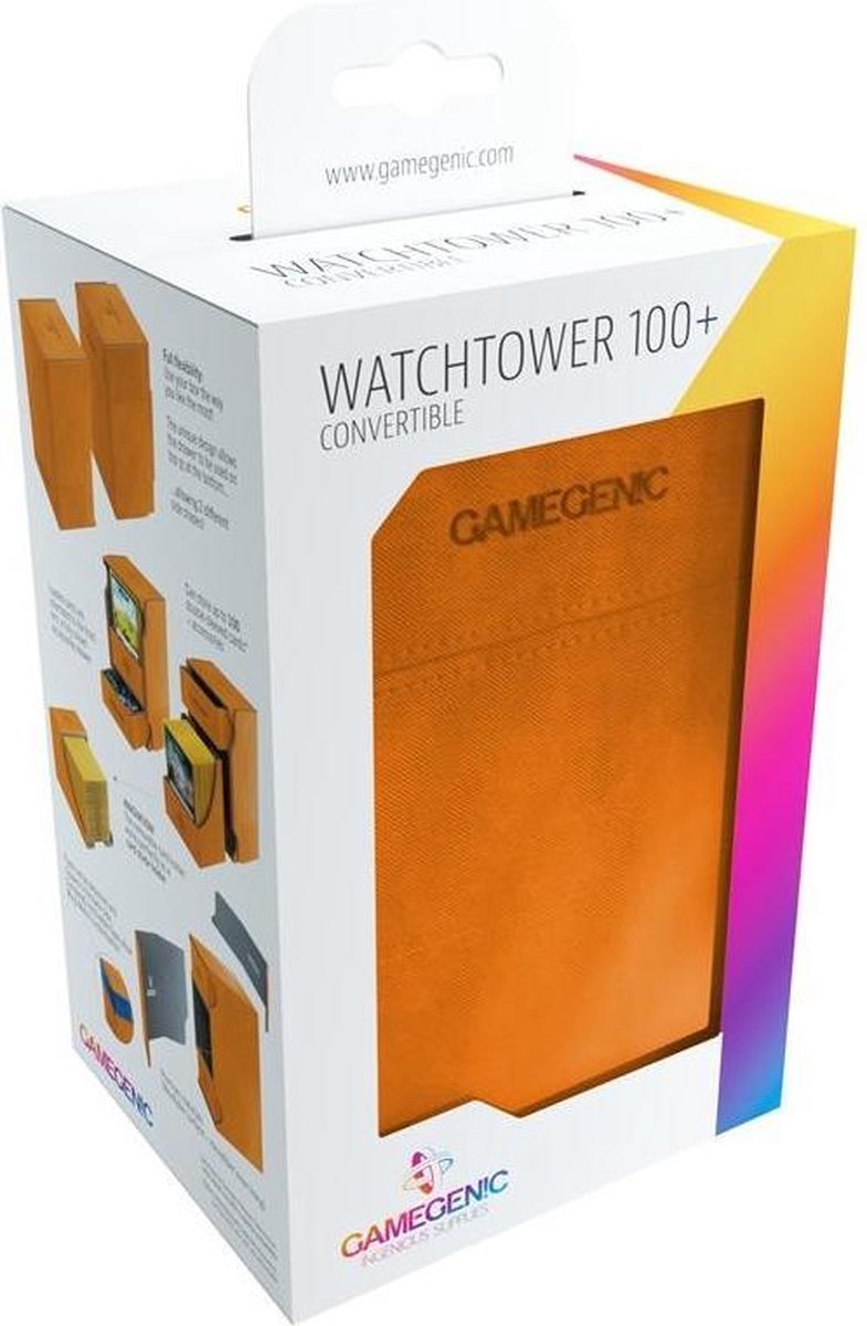 TCG Deckbox Watchtower 100+ - Orange DECKBOX
