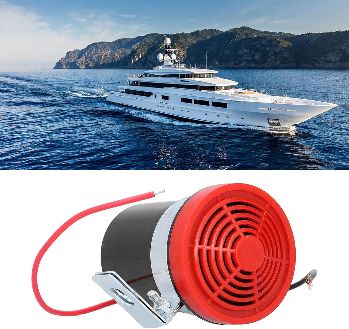 sirene 12 volt - achteruitrijsignaal 85dB - hoorn - achteruitrijalarm - claxon