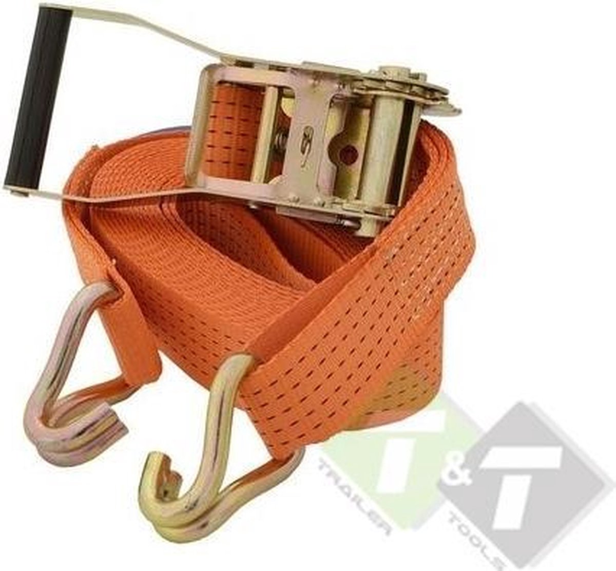 spanband 5 Ton 4 meter band 50mm - sjorband - spanner met ratel 5000 kg - spanbanden