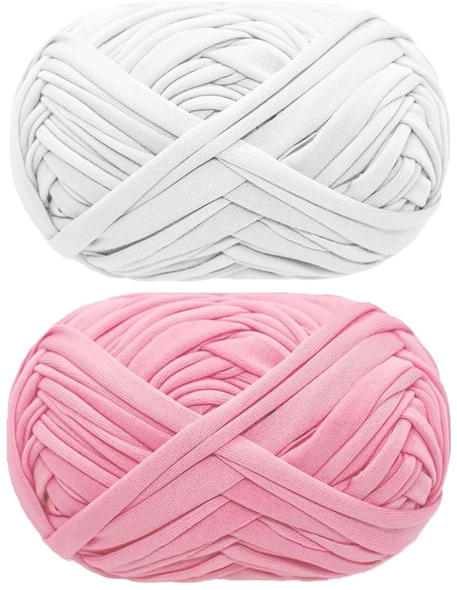 TRANKIELO® - 2 Stuks Katoenen Haakdraad - Zacht en Duurzaam Weefgaren voor Breien - Ideaal voor DIY Projecten
