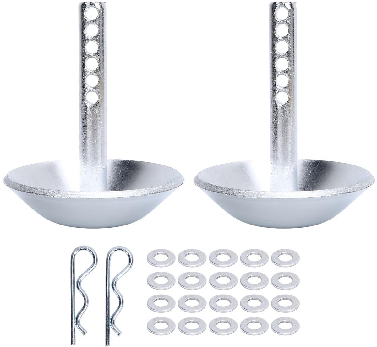 TRANKIELO® - 2-pack sneeuwploeg schoenen in gehard staal – antislip basis, verstelbare pin-vergrendeling, duurzame slijtage