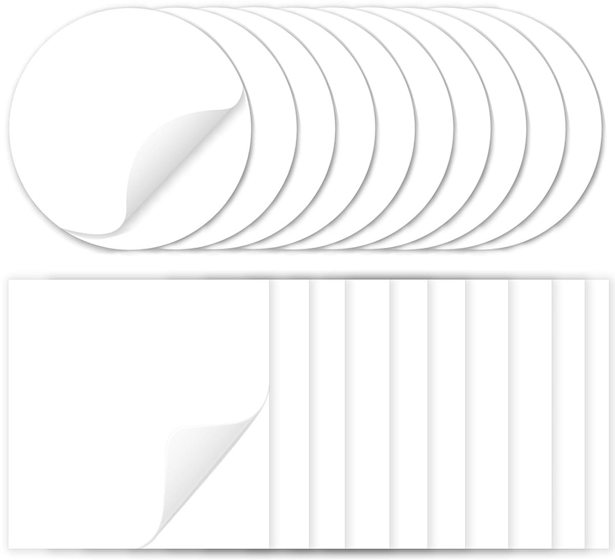 TRANKIELO® - 20 TPU reparatiepatches - Waterdicht, zelfklevend, veelzijdig voor luchtmatrassen, tenten, en meer