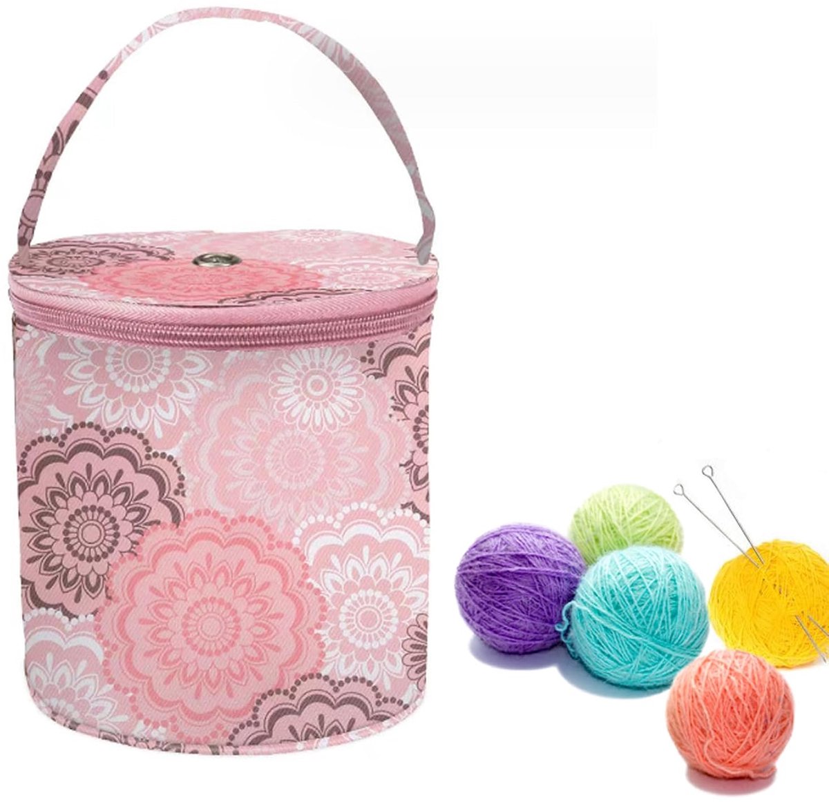 TRANKIELO® - Draagbare opbergtas voor wol en garen – Multifunctioneel, lichtgewicht ontwerp – Ideaal voor handwerkaccessoires