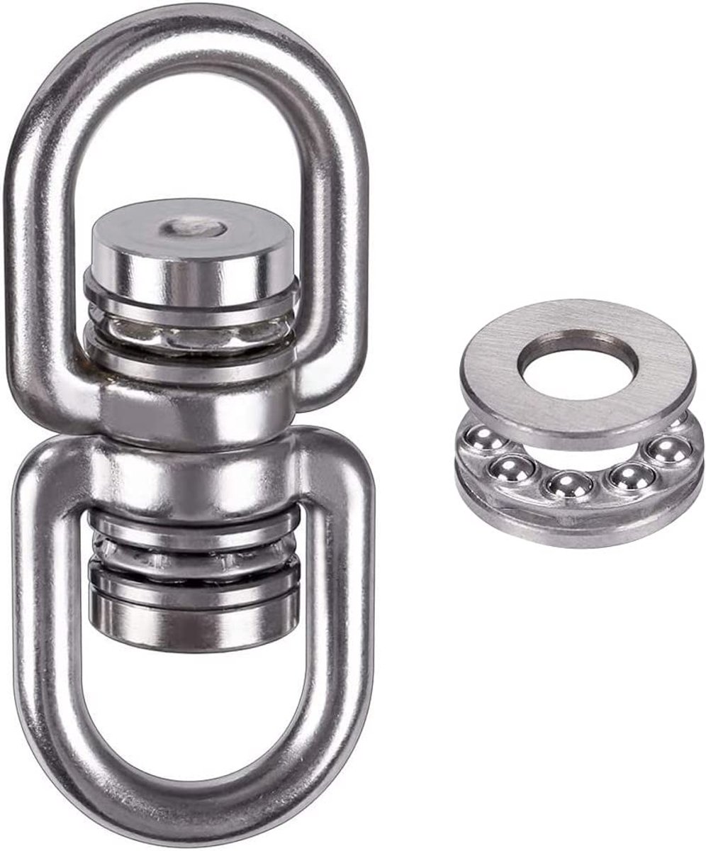 TRANKIELO® - Draaibare lagers 360° - Roestvrij staal wartel voor hangstoelen en schommels - Duurzaam en veelzijdig