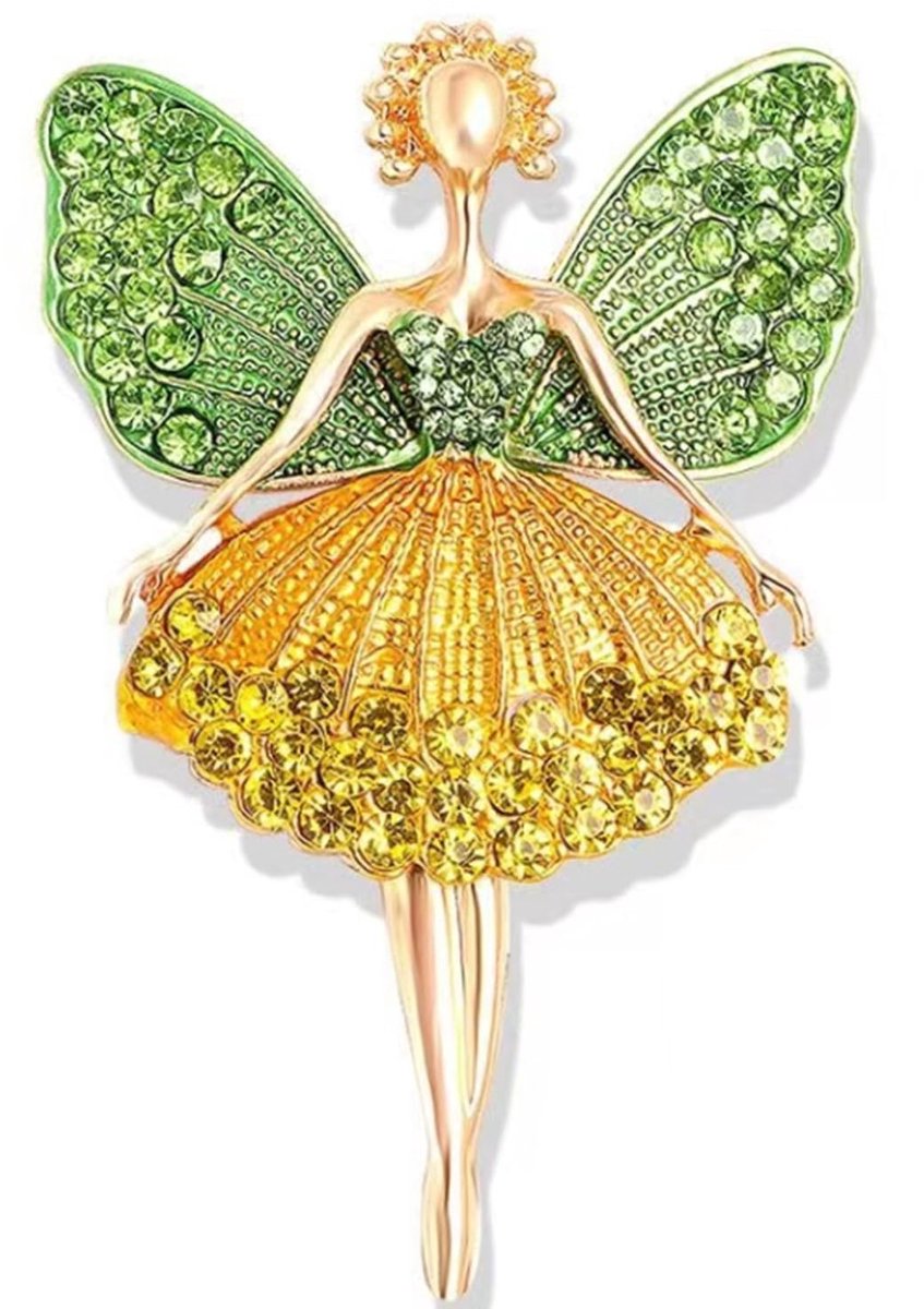 TRANKIELO® - Elegante Engelbroche voor Vrouwen - Schitterende Sieraden - Perfect Cadeau voor Moeder en Vriendin