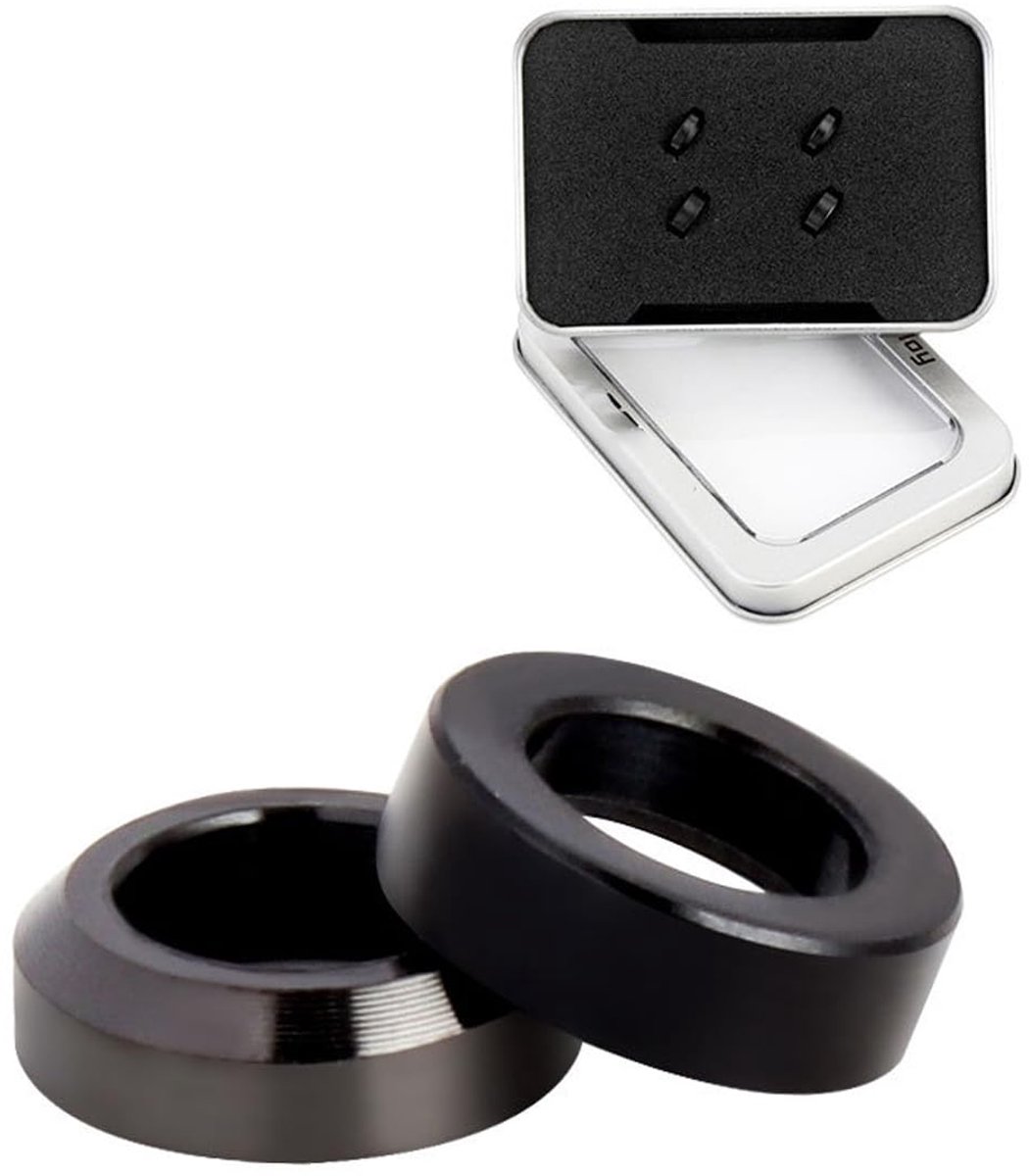 TRANKIELO® - M6 titanium remschroeven en spacer – 4 stuks – CNC-bewerkt – Geschikt voor mountainbikes