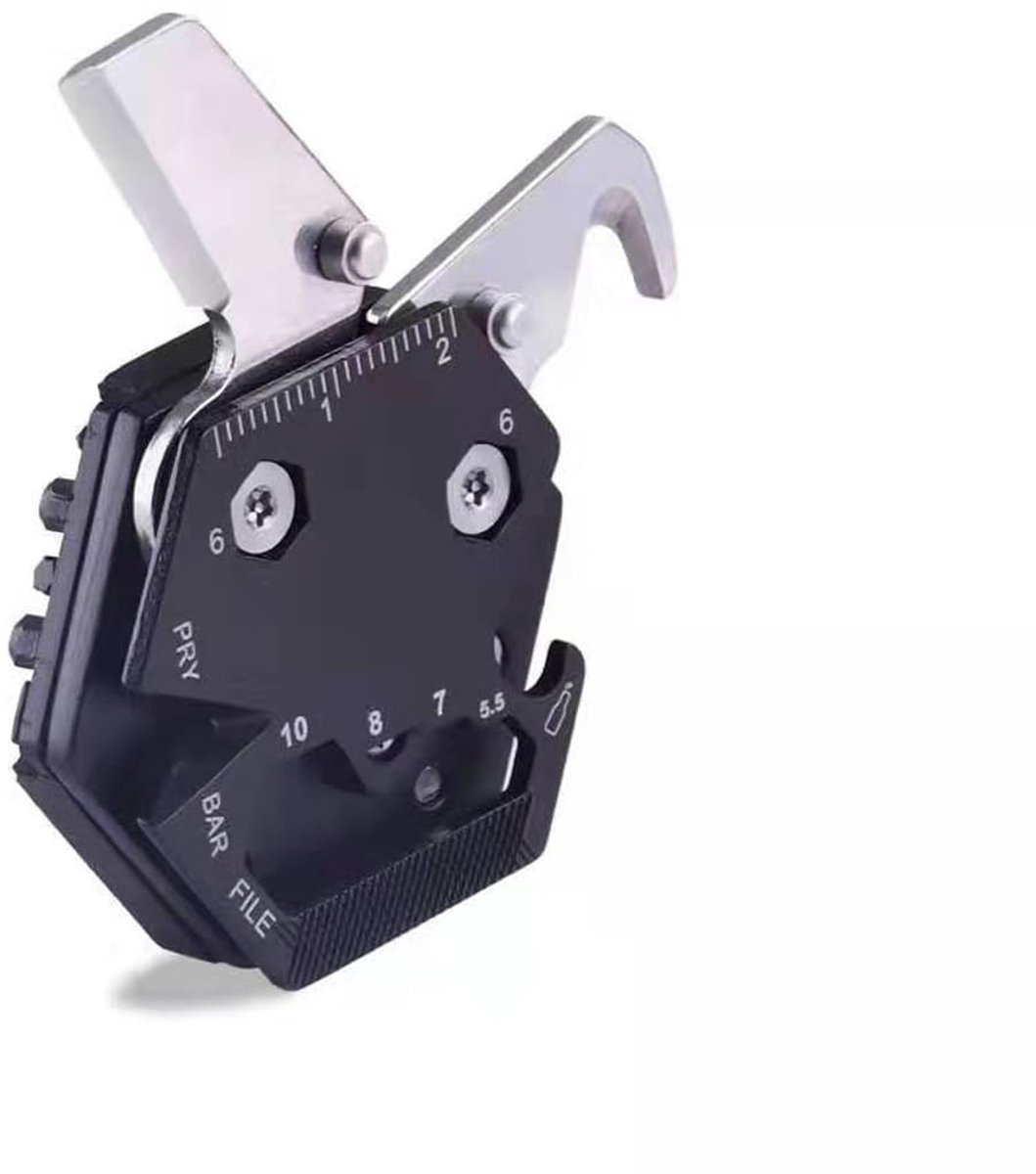 TRANKIELO® - Multifunctioneel gereedschap 14-in-1 - EDC-tool, sleutelhanger, schroevendraaierset voor avontuur en buitengebruik