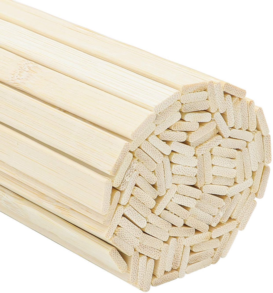 TRANKIELO® - Natuurlijke Bamboehouten Stokken - Extra Lang en Veelzijdig - Set van 100 stuks - Ideaal voor Creatieve Projecten - 40cm