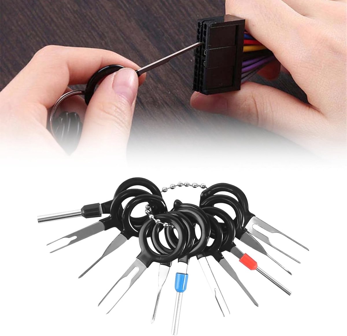 TRANKIELO® - Terminal Ejector Kit 11 stuks - Hoogwaardig demontagegereedschap - Voor auto en huishoudelijke apparaten