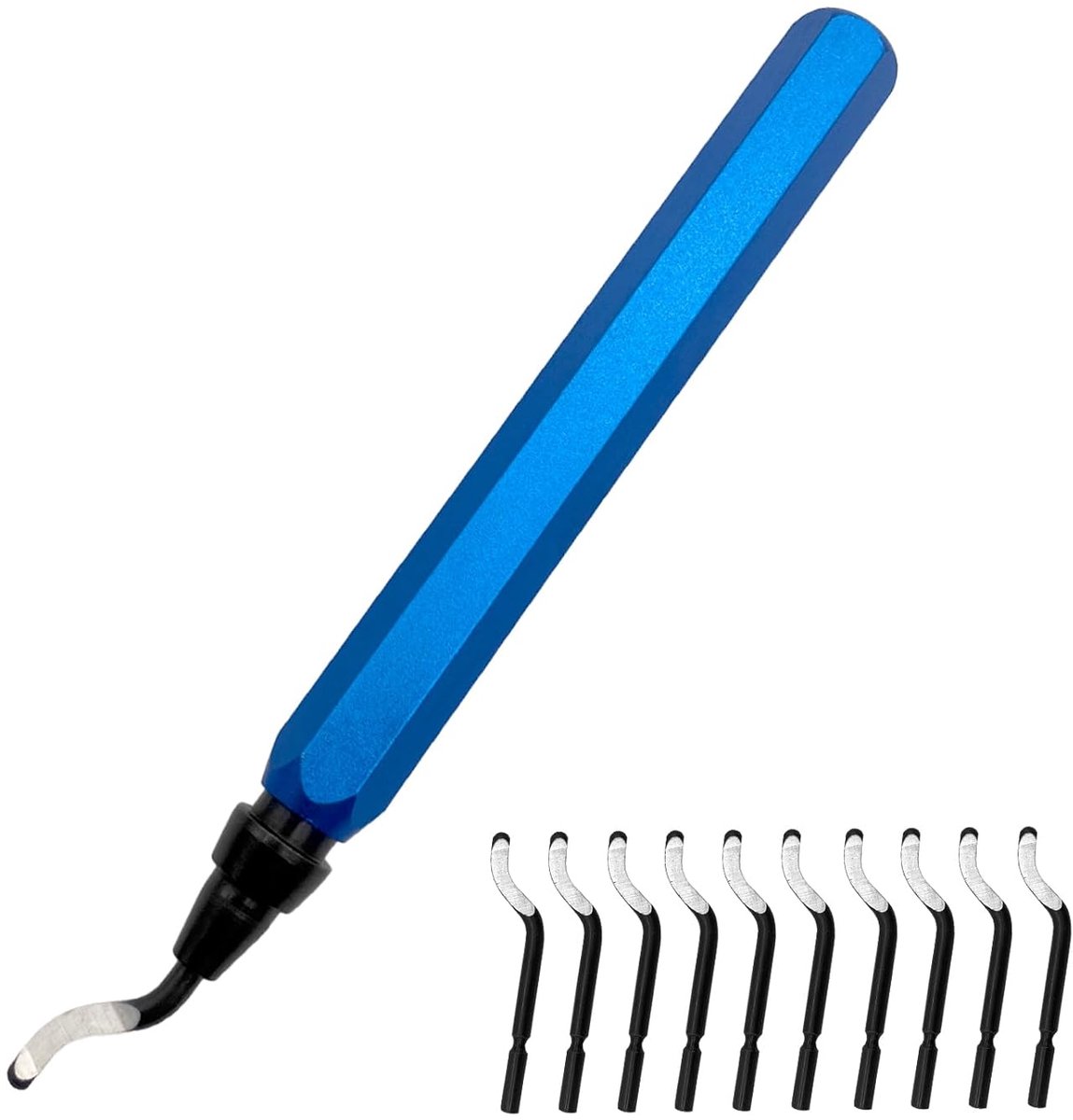 TRANKIELO® - Universele Ontbramergereedschap Set - 10 Stuks, Ergonomische Handgreep, Sneldraaistaal, Voor Metaal en Kunststof