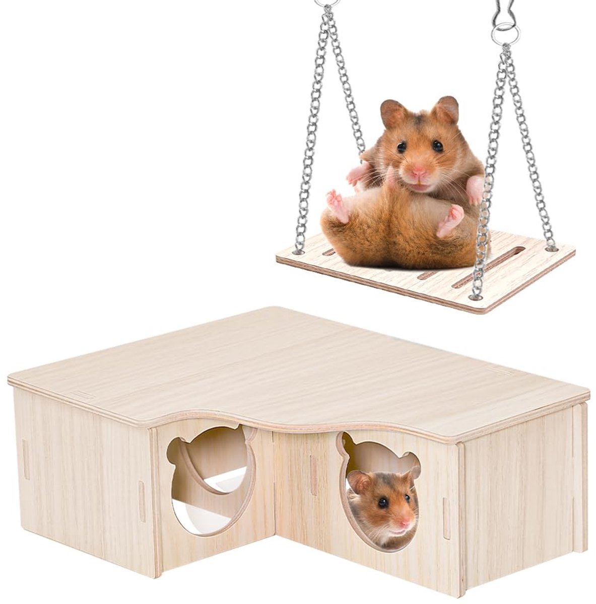 TRANKIELO® – Houten Hamsterhuis – Duurzaam – Veilig – Ruim