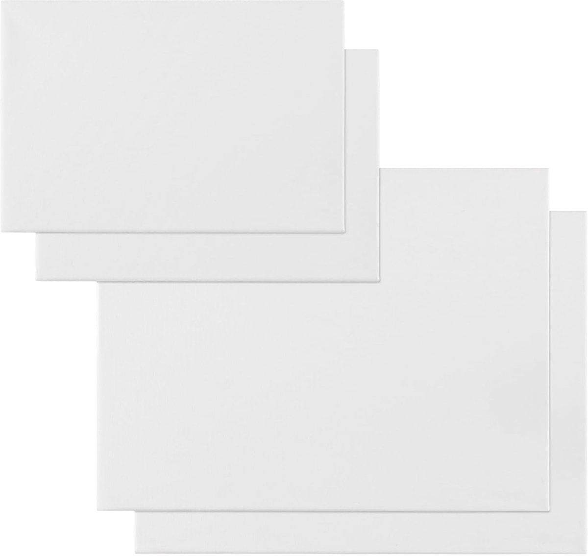 TRANKIELO® – Professionele Schildersdoek Set van 4 – 20x30 cm en 30x40 cm Canvassen – Geschikt voor Acryl-, Olie- en Aquarelverf – Duurzaam Katoenen Canvas met Grenenhouten Frame