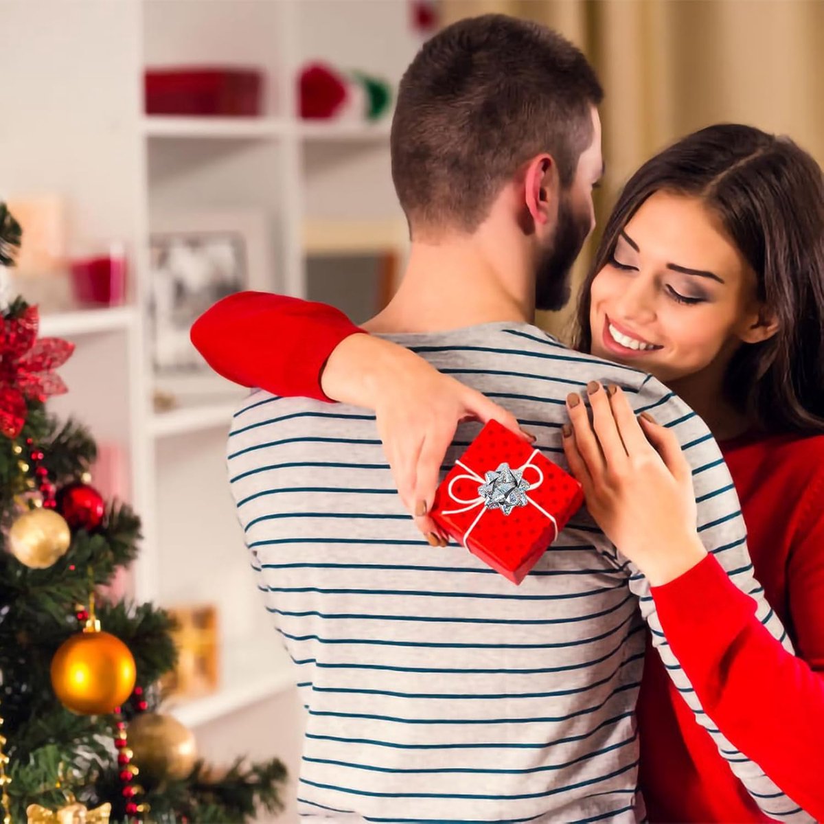 TRANKIELO® – Set van 60 Kleurrijke Decoratieve Strikken – Zelfklevende Cadeauversiering – Veelzijdig inzetbaar voor Feesten en Evenementen