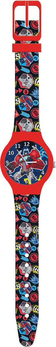 Transformers Horloge Junior Siliconen Rood/blauw