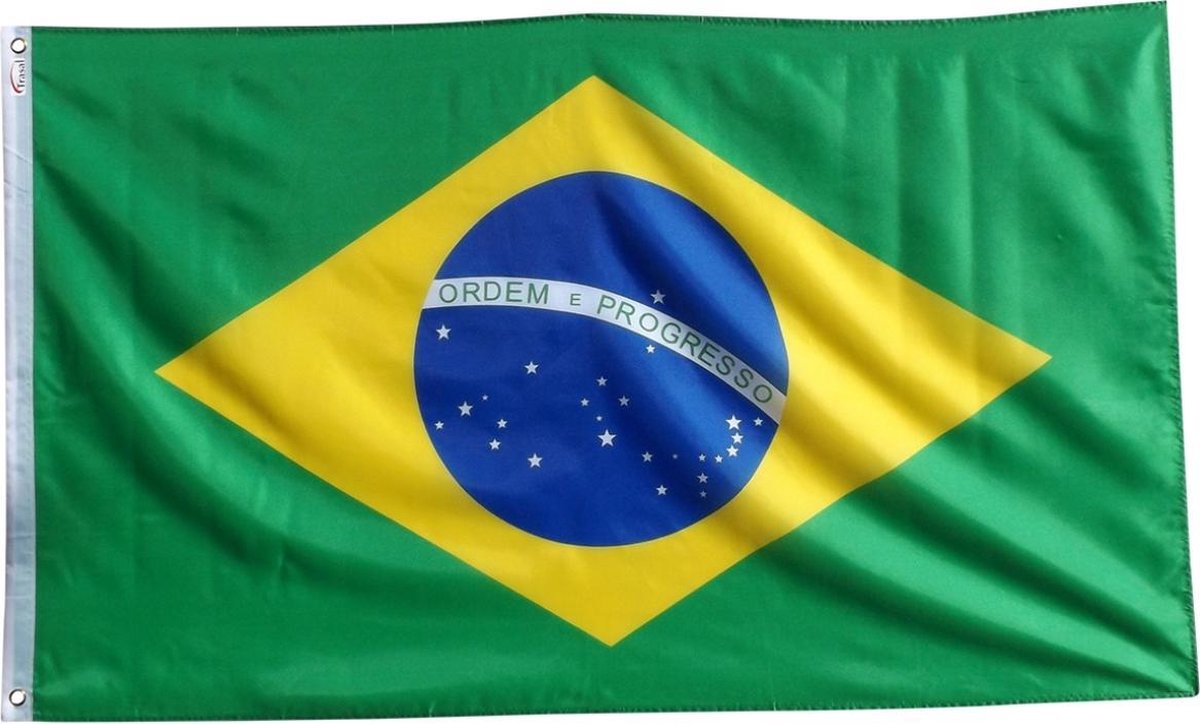   - vlag Brazilië - braziliaanse vlag 150x90cm