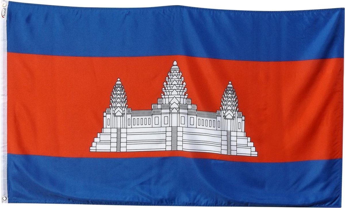   - vlag Cambodja - cambodjaanse vlag 150x90cm