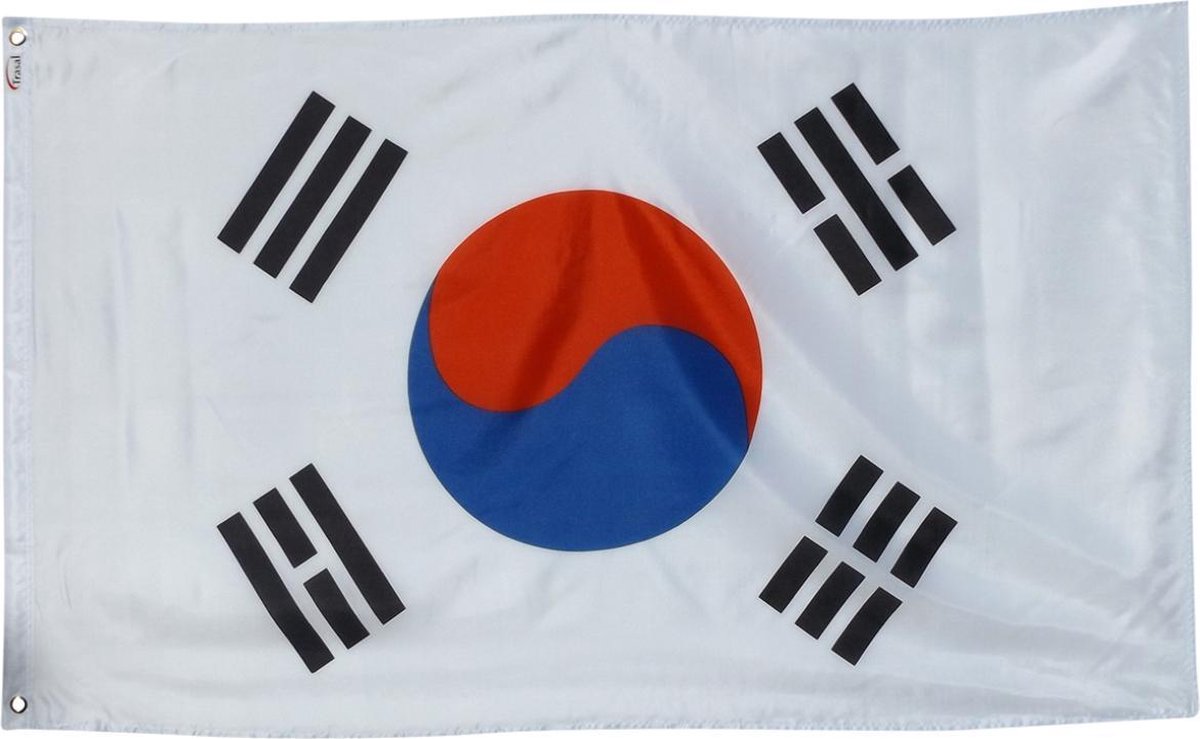   - vlag Zuid Korea - zuid koreaanse vlag 150x90cm