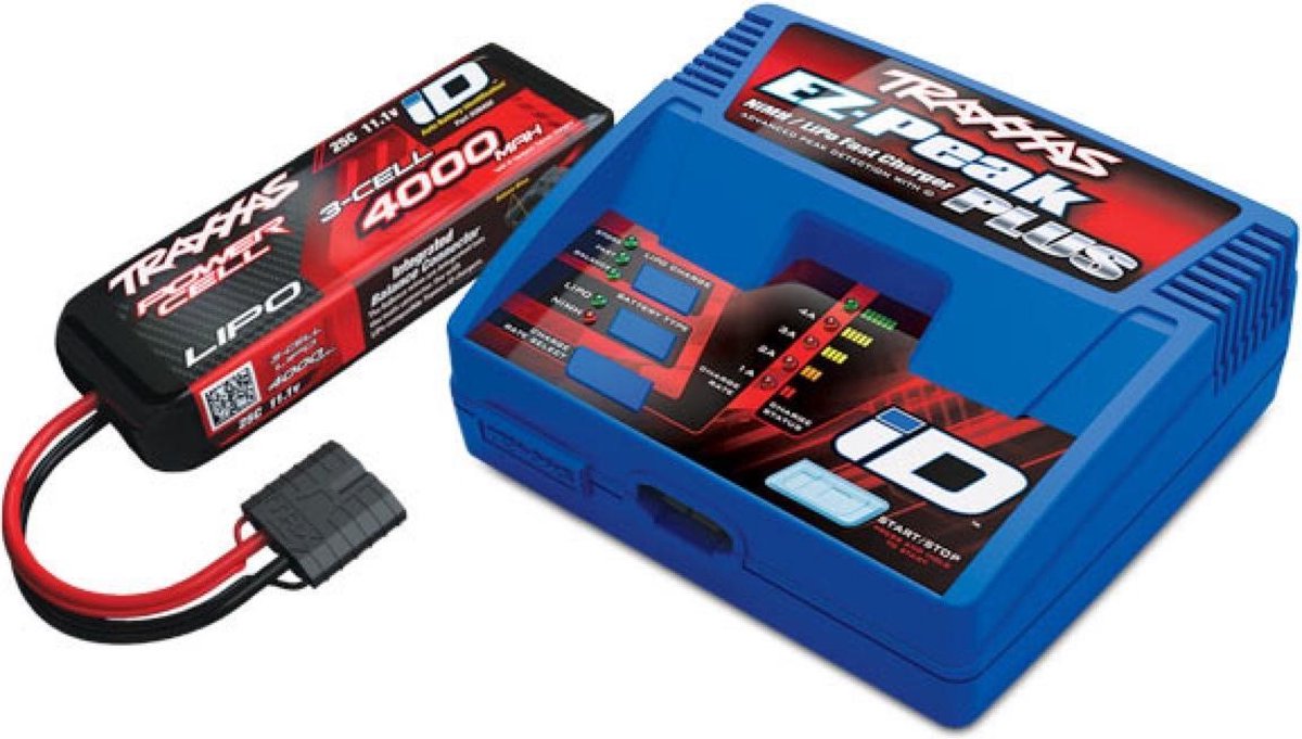 Traxxas TRX2994 pakket met batterij / oplader (inclusief 2970 iD-lader (1), 2849X 4000mAh 11.1v 3-Cell 25C LiPo
