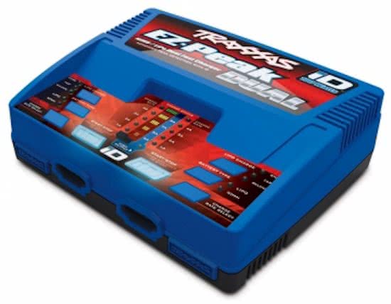Charger, EZ-Peak Plus, 100W Duo LiPo/NiMH with iD Aut Bat EU