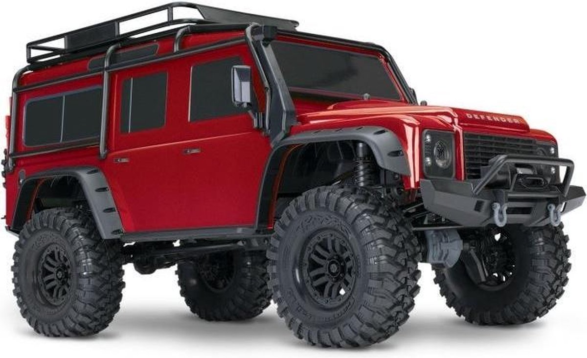   Landrover Defender Rood Brushed RC auto Elektro Craw