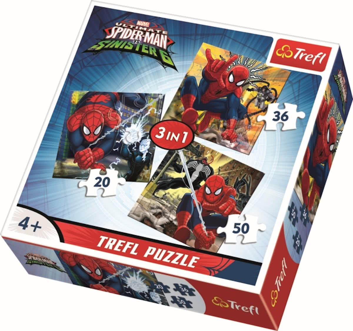 3 in 1 - Spidermans world/ Disney Marvel Spiderman Legpuzzel