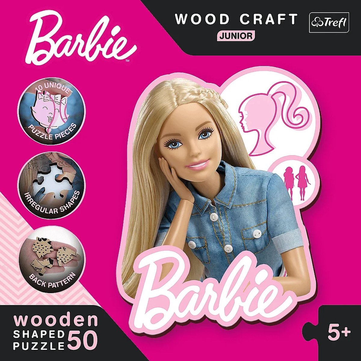Holz Puzzel Junior 50 - Barbie