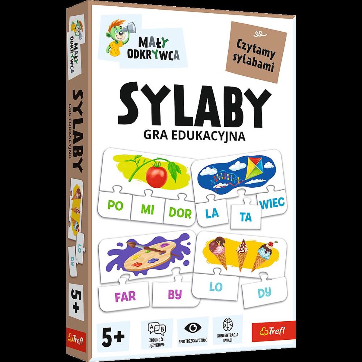 Lettergrepen Kleine Ontdekker (educatief spel) - Sylaby, Mały Odkrywca