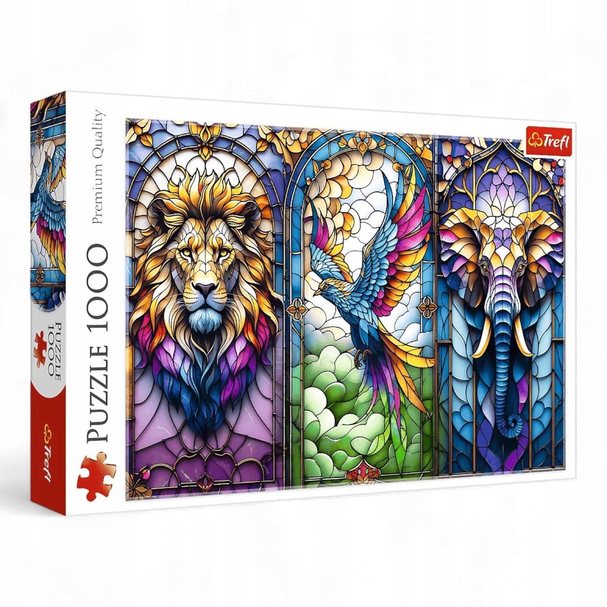 Ramenpuzzel Dieren 1000 stukjes - Puzzle Witraż, Zwierzęta 1000