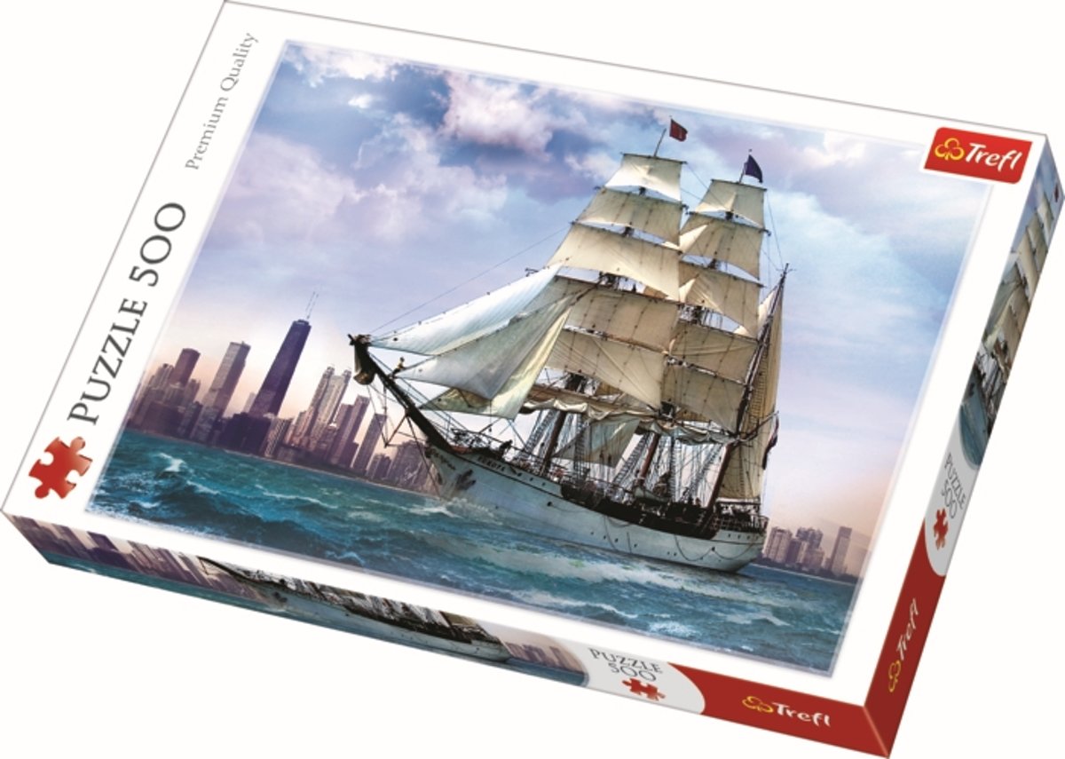 Sailing against Chicago  - 500 stukjes Legpuzzel