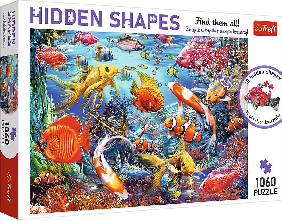 TREFL Puzzel Hidden Shapes - Underwater Life - 1060 Stukken