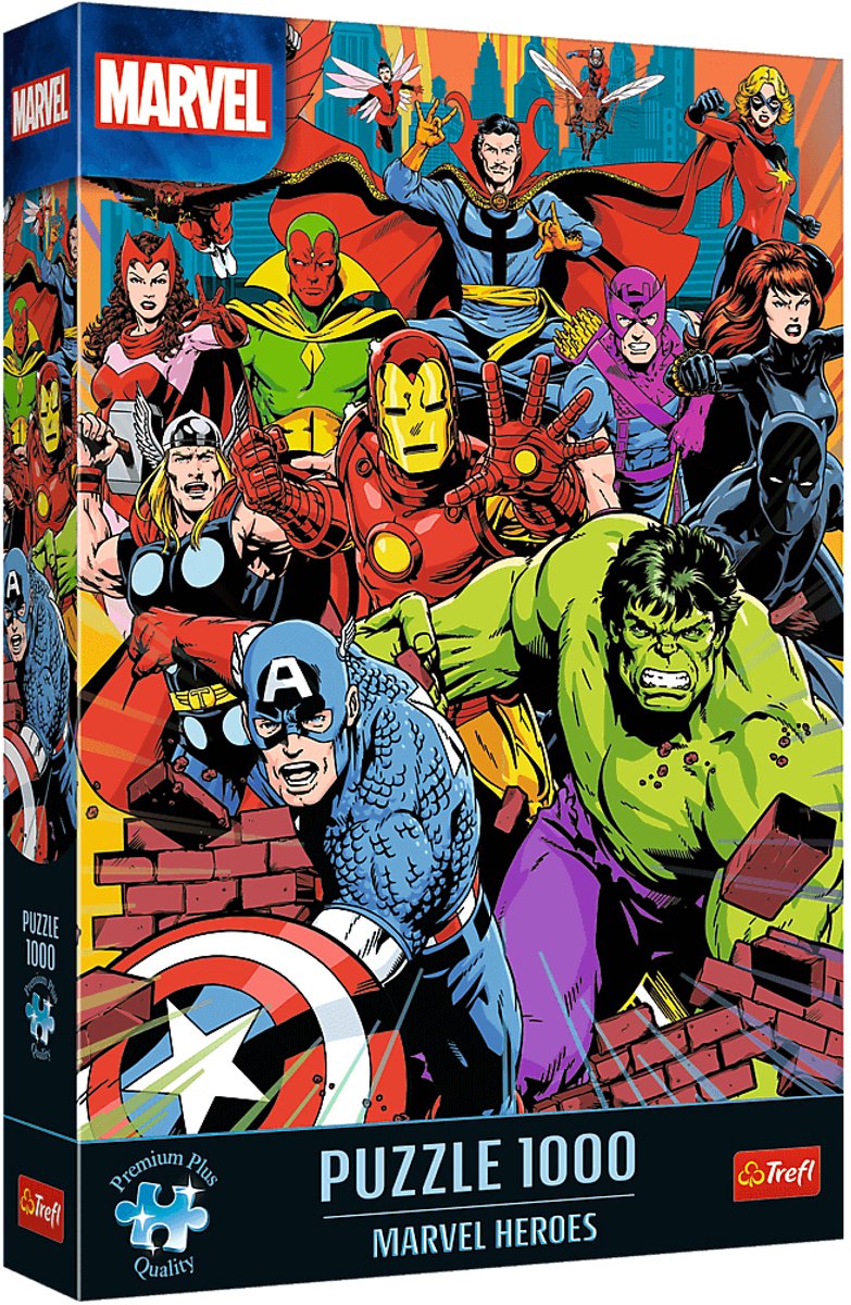 Trefl Marvel legpuzzel - 1000 stukjes - Marvel Heroes puzzel.