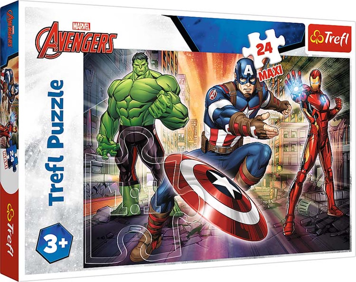 Trefl Trefl 24M - In de wereld van Avengers / Disney Marvel The Ave