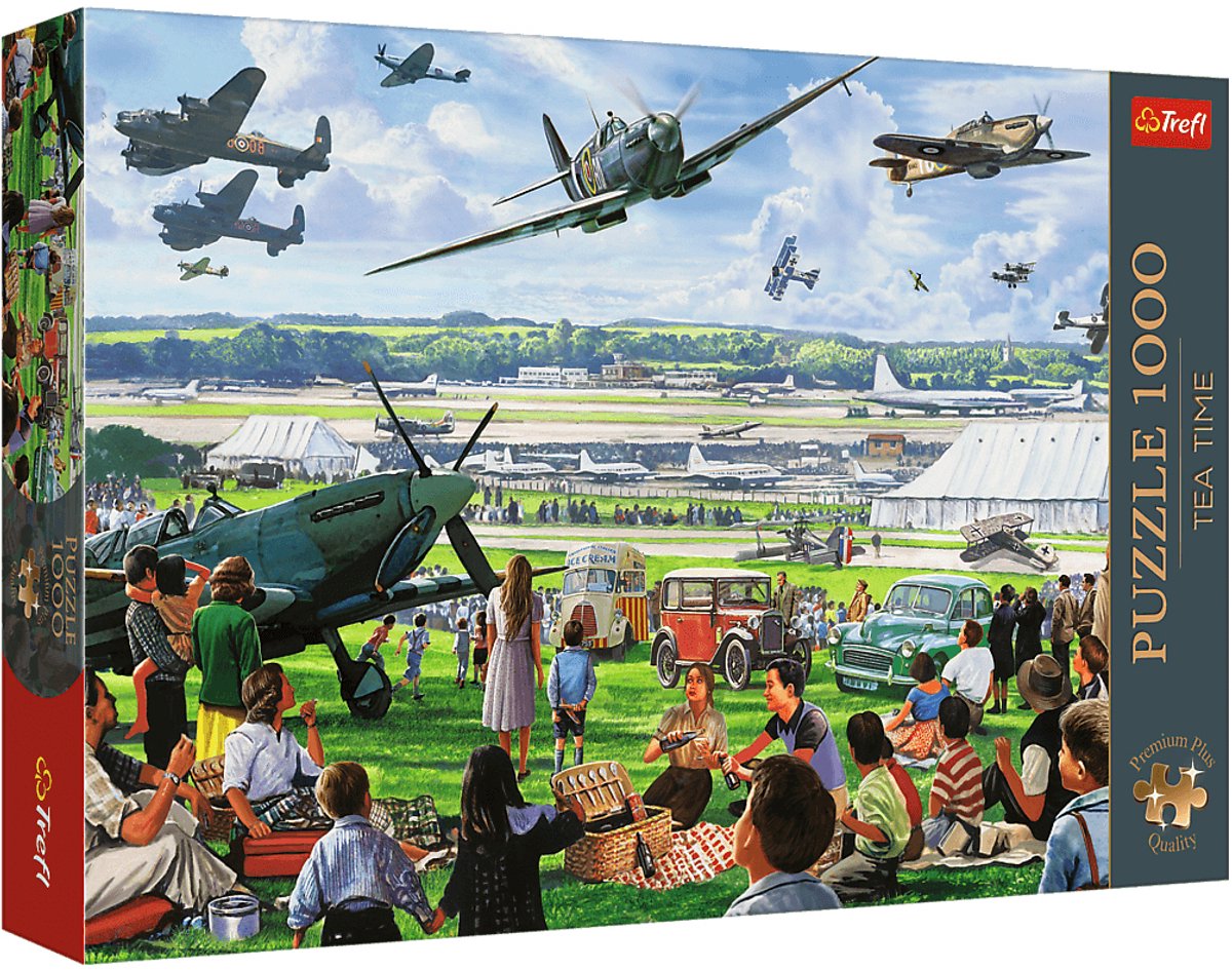 Trefl legpuzzel Tea Time Air Show 1000 stukjes premium kwaliteit.