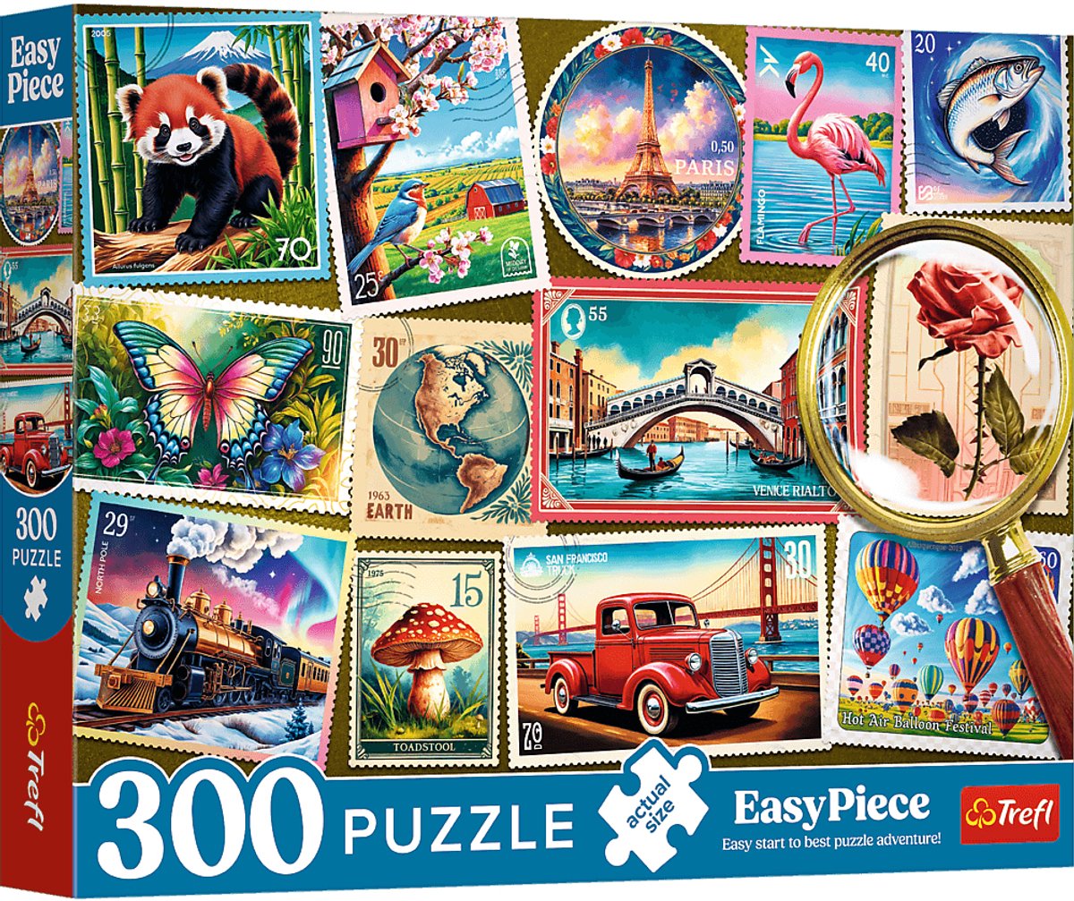 Trefl puzzel - postzegels - 300 stukjes - educatief speelgoed.