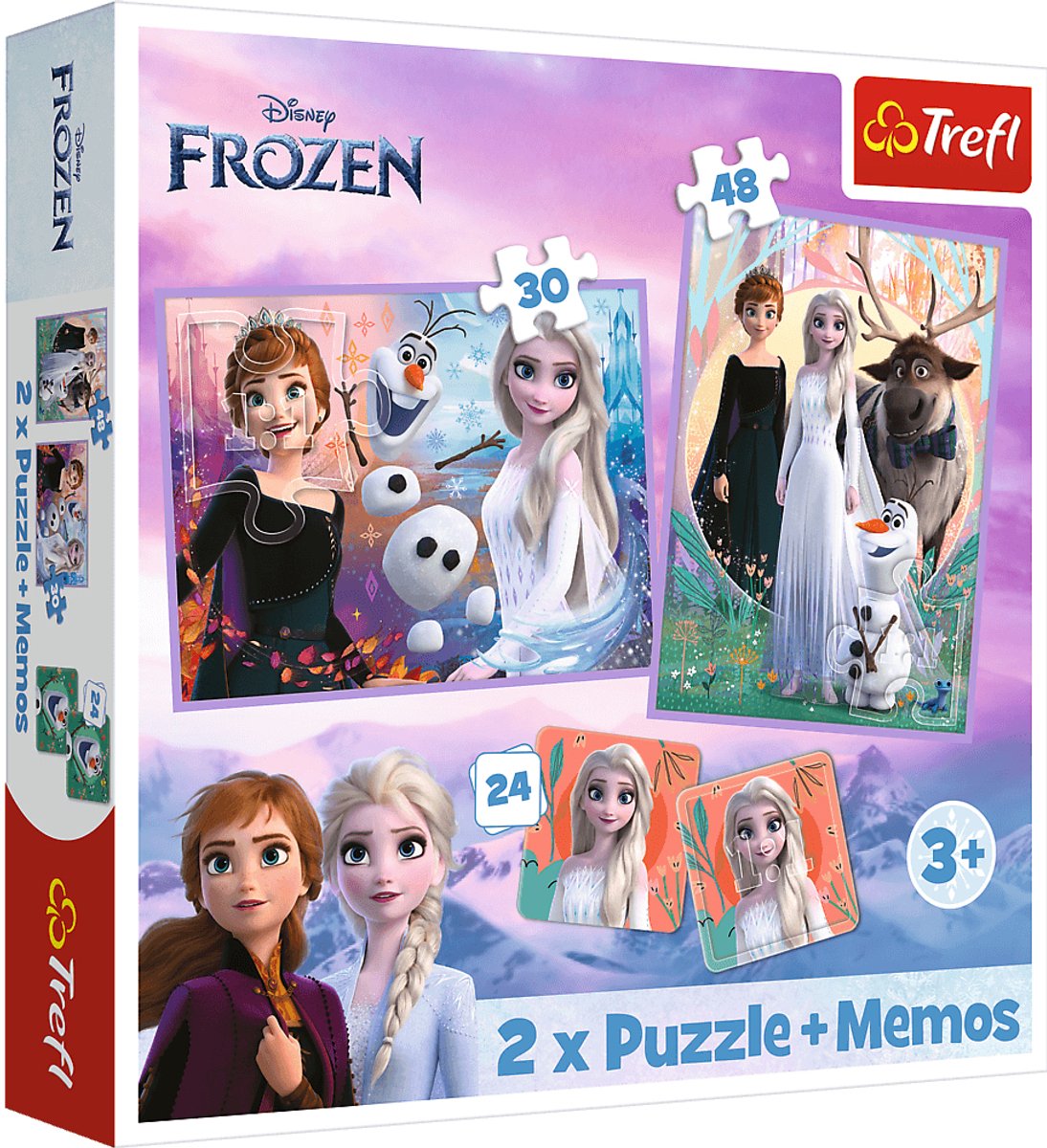 Trefl puzzel Disney Frozen 2 Princesses in their land - 2in1 memo spel.