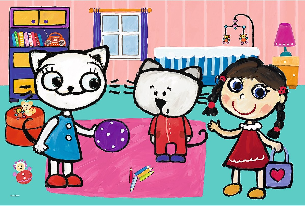 Trefl puzzel Kittykit with friends - 60 stukjes - kinderpuzzel.