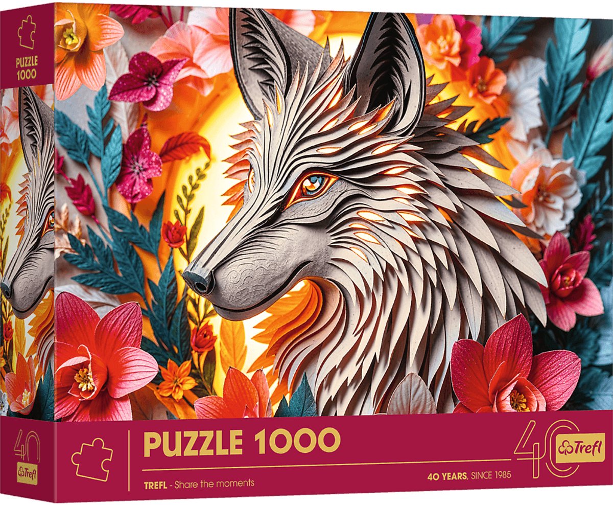 Trefl puzzel Wolf - 1000 stukjes - 3D effect - legpuzzel.